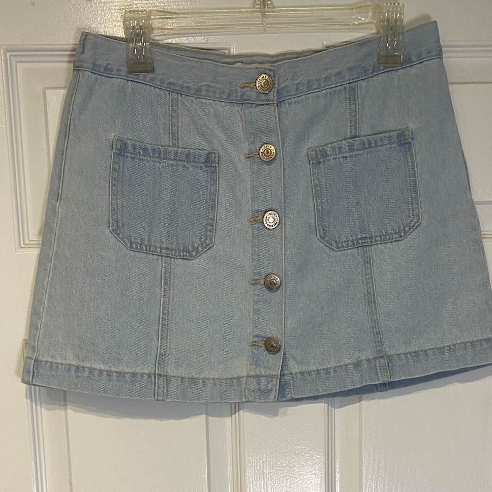 Forever 21 Light Blue Denim Skirt